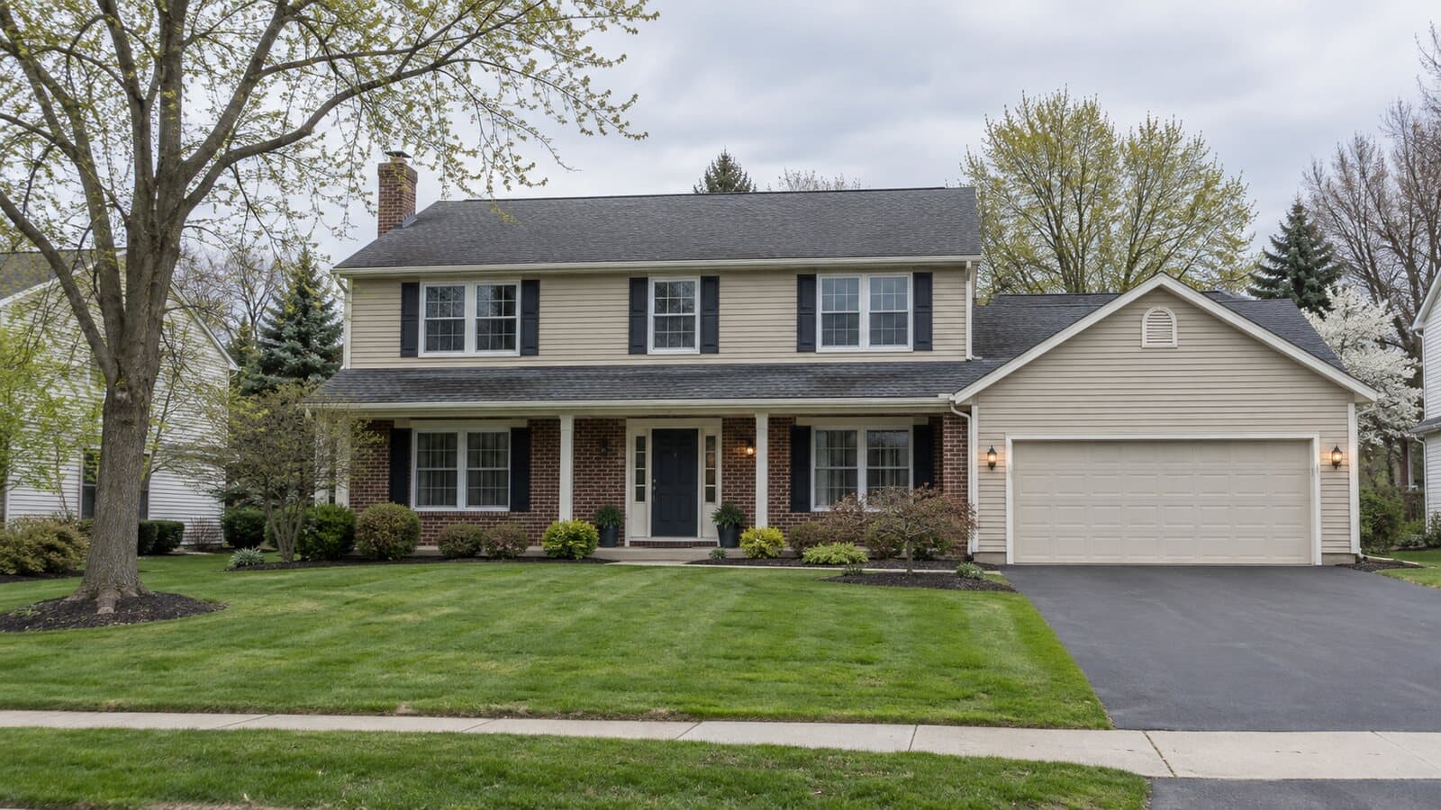 Front exterior of the fictional sample property